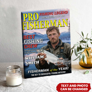The Legend Reels On - Personalized Poster, Gift For Fisherman