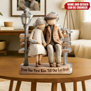 Growing Old Together - Personalized Custom Shaped Squared Acrylic Plaque