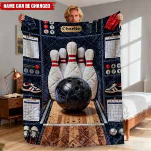 Love Bowling - Personalized Bowling Blanket