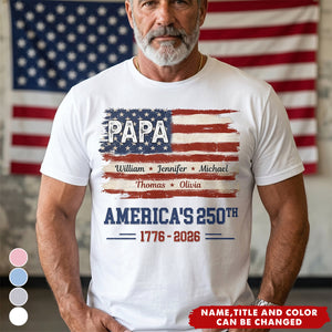 Built On Freedom - Personalized Shirt For Dad, Grandpa