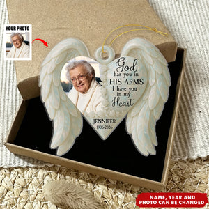 God Has You In His Arm - Personalized Acrylic Custom Shape Ornament