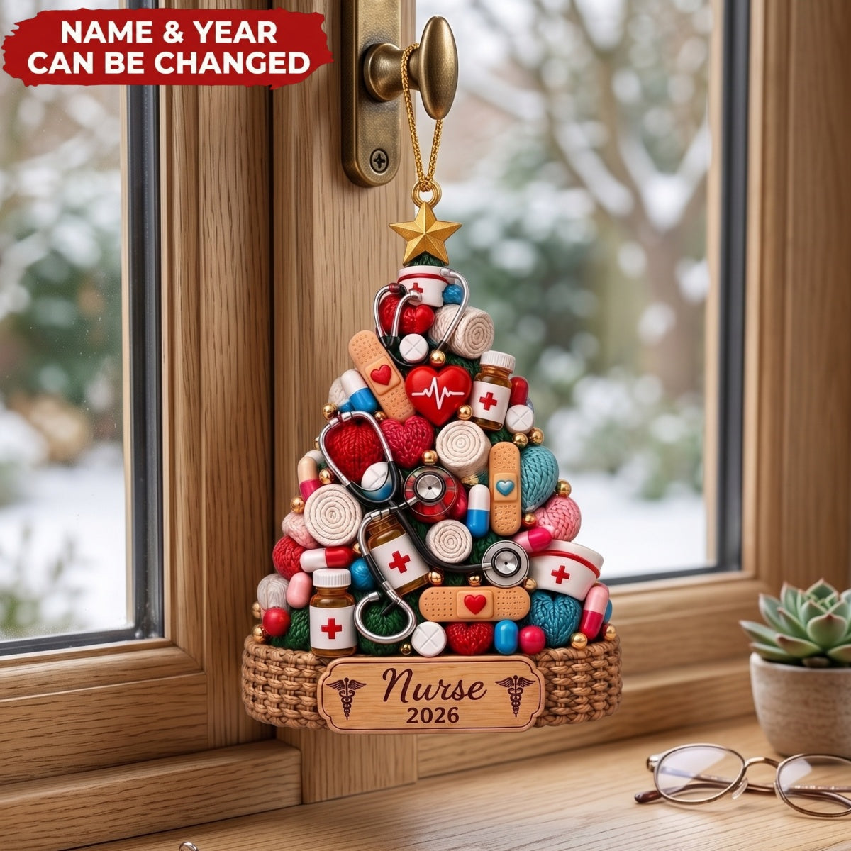 Healthcare Worker – Personalized Acrylic Custom Shape Ornament