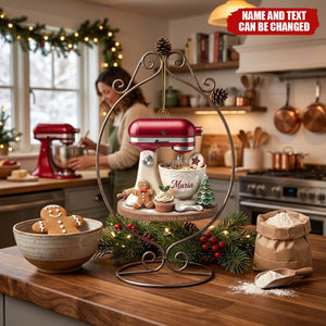 Personalized Stand Mixer Christmas Ornament - Custom Name Baker Keepsake Gift for Kitchen Lovers