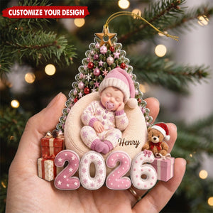 Angel Sleeping - Personalized Acrylic Ornament