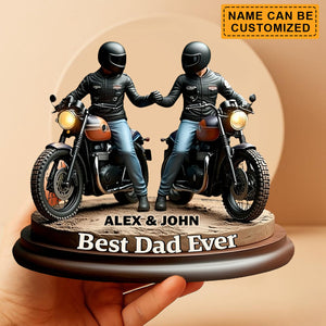 Old Biker Dad - Personalized Biker Acrylic Plaque