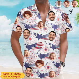 Family Cute Face - Personalized Photo Hawaiian Shirt
