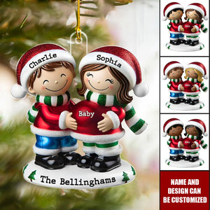 We're Expecting Parents - Personalized Pregnancy Ornament