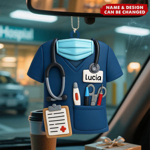 Celebrate Your Favorite Nurse With This Nurse Ornament - Personalized Car Ornament