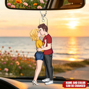 You Are My Missing Piece - Personalized Couple Car Ornament