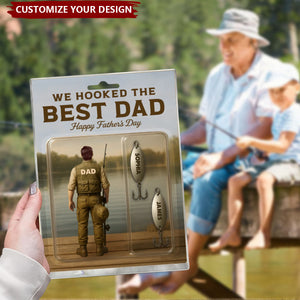 We Hooked The Best Dad Fishing With Kids - Personalized Acrylic Plaque, Father's Day Gift For Husband, Dad, Fishing Loves