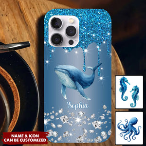 Beautiful Dolphins - Personalized Dolphin Full Print Phone Case