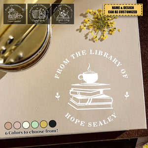 Custom Book Embosser Personalized From the Library of Book Stamp, Gifts for Book Lovers