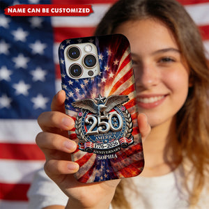USA Eagles 250th Anniversary Semiquincentennial 1776-2026 Personalized Phone Case