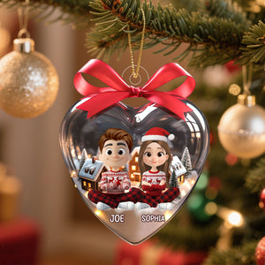 Love In Snow - Personalized Acrylic Ornament