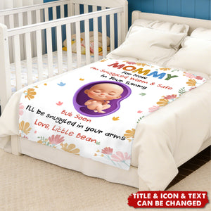 Personalized Blanket, Baby Shower, Gender Reveal Gifts For New Moms, New Dads, New Parents - Snuggled In Your Love, Always