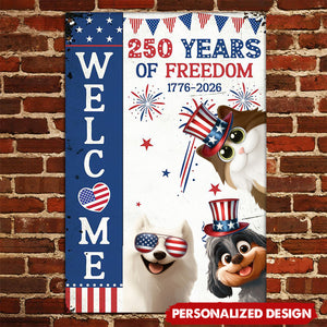 Welcome - 250Th Anniversary - Personalized Metal Sign