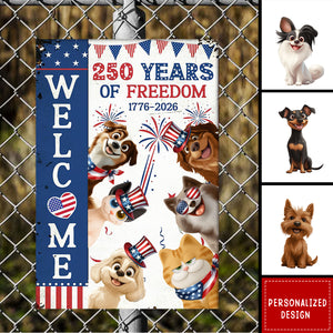 Welcome - 250Th Anniversary - Personalized Metal Sign