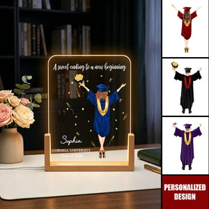 A Sweet Ending To A New Beginning - Graduation Gifts For Her, Him - Personalized Night Light