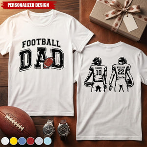 Father's Day Gifts, Football Dad, Daddy, Grandpa- Personalized Shirt