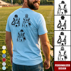 Father's Day Gifts, Football Dad, Daddy, Grandpa- Personalized Shirt