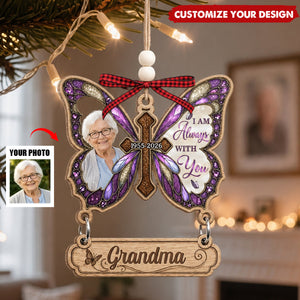Custom Photo Acrylic Ornament - Personalized Christmas Memorial Sympathy Gifts