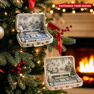 Chinoiserie Mahjong Ornament - Elegant Holiday Gift For Mahjong Lovers