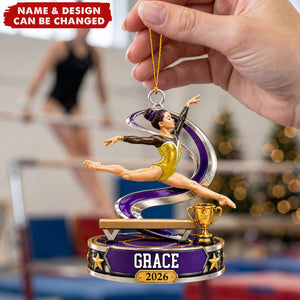 Personalized Gymnastics Ornament - Gift For Gymnast