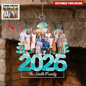 Custom Family Photo Ornament - Big Family Ornament