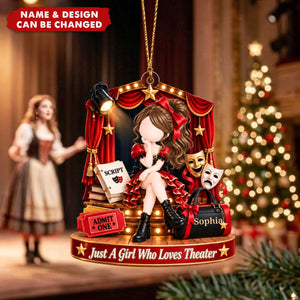 Personalized Theater Ornament - Christmas Gift For Actress