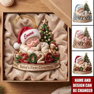 Baby First Christmas Ornament - Personalized Gifts For New Born Ornament