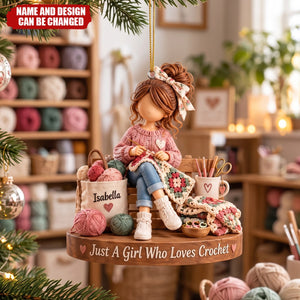 Personalized Crochet Ornaments, Custom Crochet Gifts For Sisters