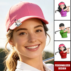 Custom Golf Character, Name And Face Gift For Golf Players, Golf Lover - Personalized Golf Ball Marker