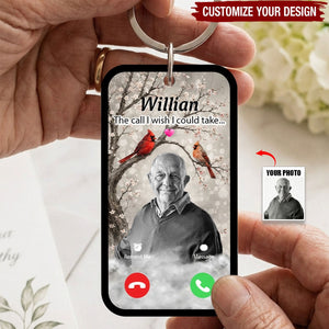 Cardinals The Call I Wish I Could Take - Personalized Acrylic Keychain