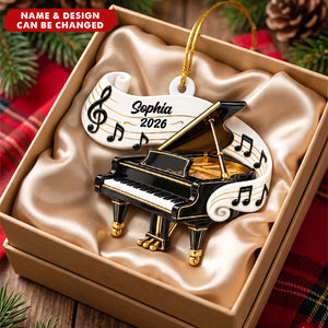 Classic Music Instrument Gift For Band Student, Music Teacher - Personalized Ornament