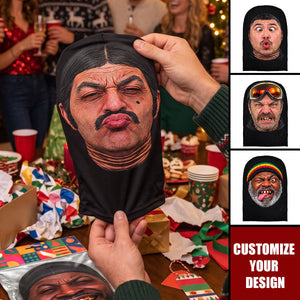 Ugly Face - Funny Office Humor White Elephant Party Gag Gift - Personalized Balaclava Mask