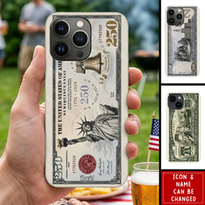Commemorative Bills Funny 4th Of July 250th Anniversary - Personalized Independence Day/ 4th of July Full Print Phone Case