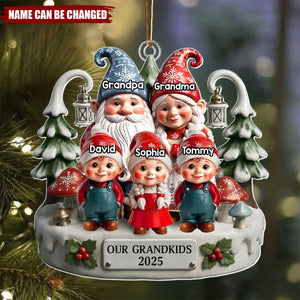 Together Home Feels More Magical - Custom Acrylic Ornament - Christmas Birthday Gifts For Parents, Grandparents