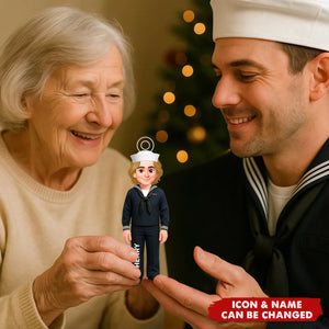 Military Action Figure - Personalized Acrylic Ornament