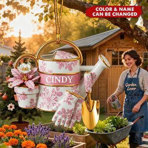 Garden Tools Acrylic Ornament - Personalized Gifts For Gardeners