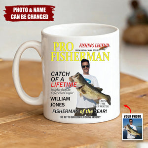 Fisherman Of The Year! - Personalized Mug