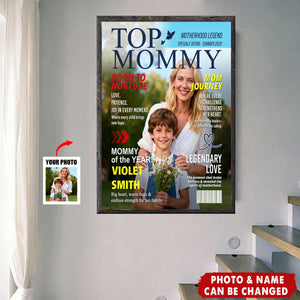 Personalized Mommy Magazine Cover – Custom Mom Gift, Mother’s Day Gift, Mom Birthday Gift Idea
