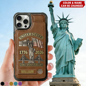250th Anniversary - Personalized Wallet Phone Case