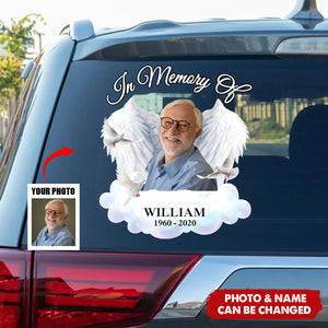 Custom Photo In Memory Of Car Window Decal Sticker Memorial Gift For Family