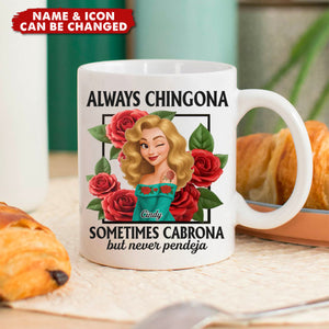 Personalized Mug - Hispanic Month Birthday Gifts For Hispanics And Latinos, Women - Queen Vibes Only