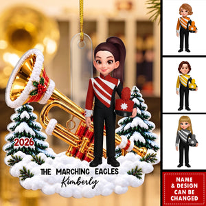 Trumpet Drum Marching Band Design For Boy Girl - Personalized Ornament