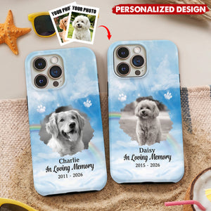 Custom Dog Cat Photo In Loving Memorial - Personalized Phone Case For Pet Lovers