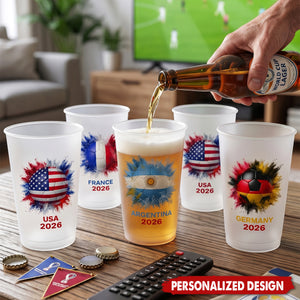 Custom Country Flags Cups - World Cup 2026 - Personalized Gifts For World Cup Fans