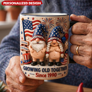 Growing Old Together - Personalized Coffee Mug, Gifts For Couple