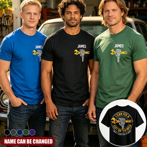 Custom Mechanic T-shirt - Personalized Birthday Gifts For Husband, Son, Grandson, Yourself - I Know Things