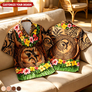 Custom Funny Unisex Tropical Hawaiian Aloha Shirt - Personalized Summer Vacation And Travel Gifts For Men - Aloha Trouble
